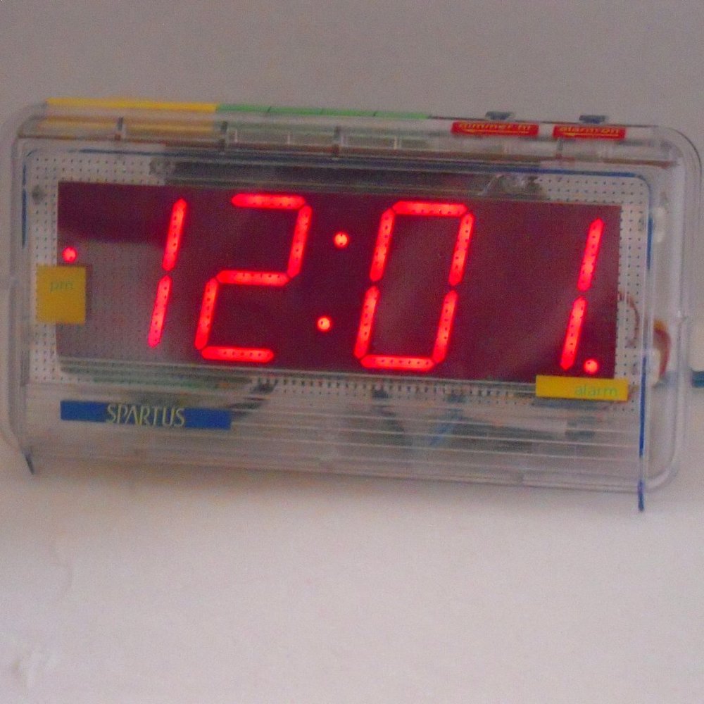 Digital Skeleton Clock SPARTUS Model #1194 -  ULTRA RARE